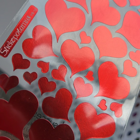 3/15$ 41 pcs Sticko Heart Foil Stickers - Picture 6 of 8